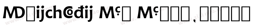 Chianti BT Bold字体转换